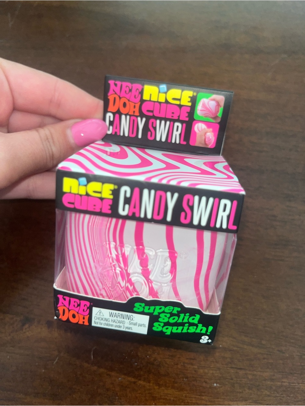Candy Swirl Super Solid Squish - Pink Needoh